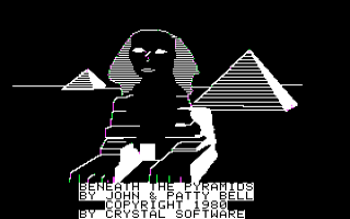 Beneath The Pyramids Title Screen